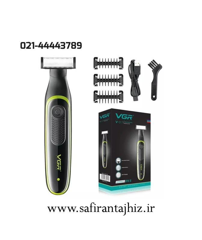 ماشین اصلاح موی سر و بدن و صورت وی جی ار مدل V-017