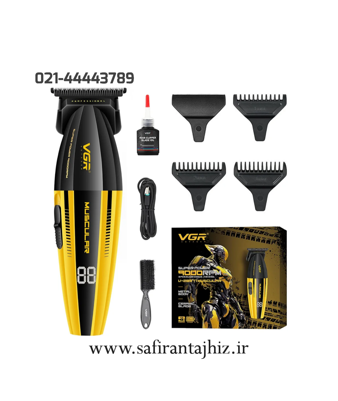 ماشین اصلاح موی سر و صورت خطزن وی جی ار مدل V-285T
